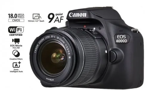 Canon EOS 4000D T100 DSLR Wi-Fi Camera with 18-55mm Lens – ImcGhana