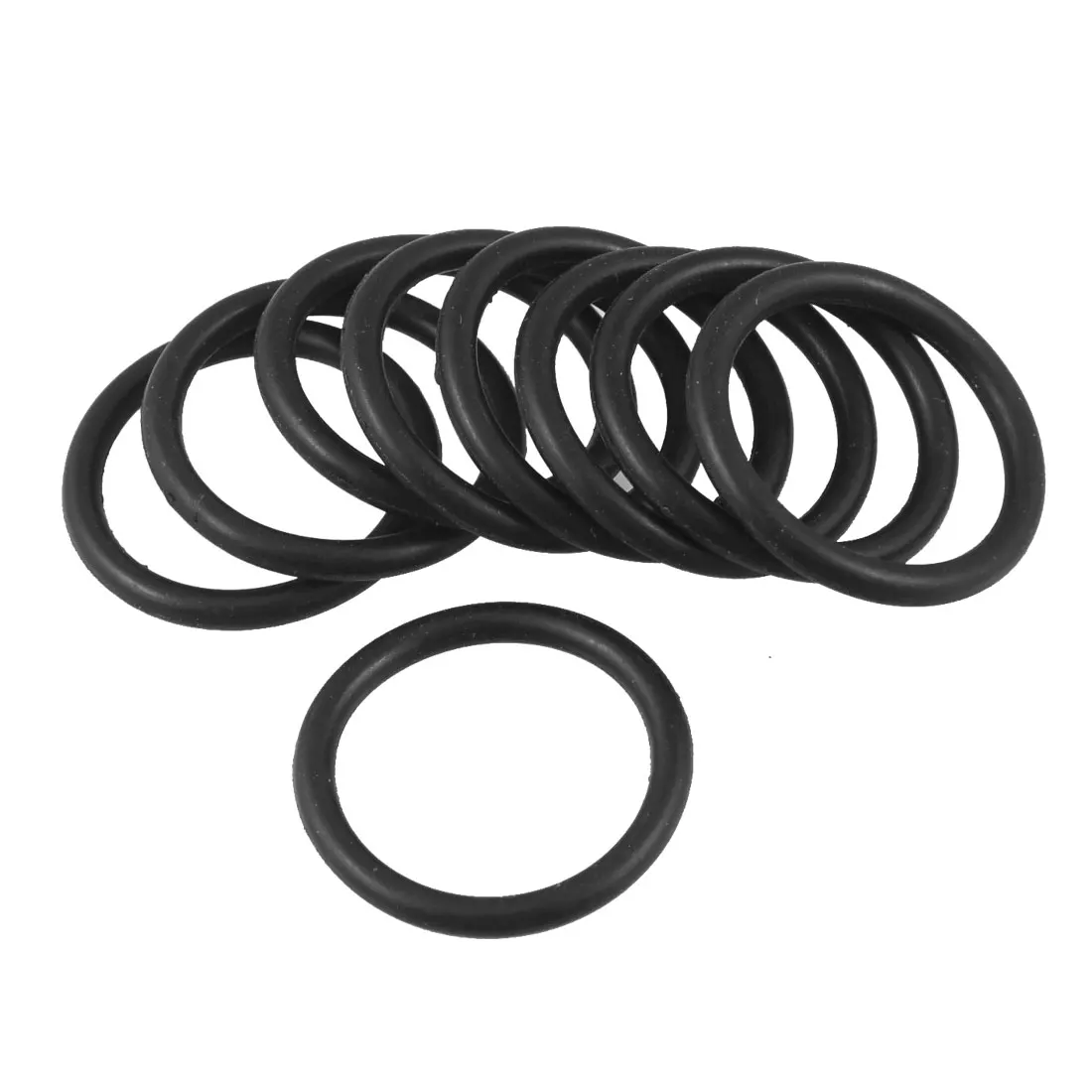 Uxcell 10 Pcs 2.4Mm Black Thickness Nitrile Rubber O Ring Oil Seal