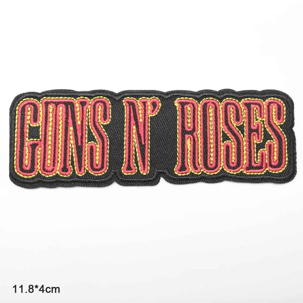 Guns N Roses Музыкальная железная вышитая одежда нашивки для одежды музыкальная группа наклейки одежда оптом