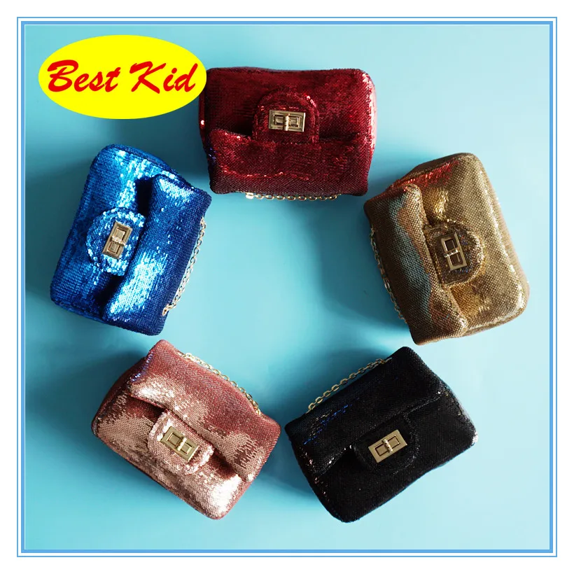 

BestKid Bags! Bling brand Shoulder Bags for Party Childrens Fashion Leather Purse Baby Girls Small Messenger Bag Kid bags SMT013