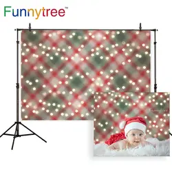 Funnytree фон для фотостудии Рождество Плед блики яркий блеск halo ребенок фон для фотосессий фотостудия напечатаны