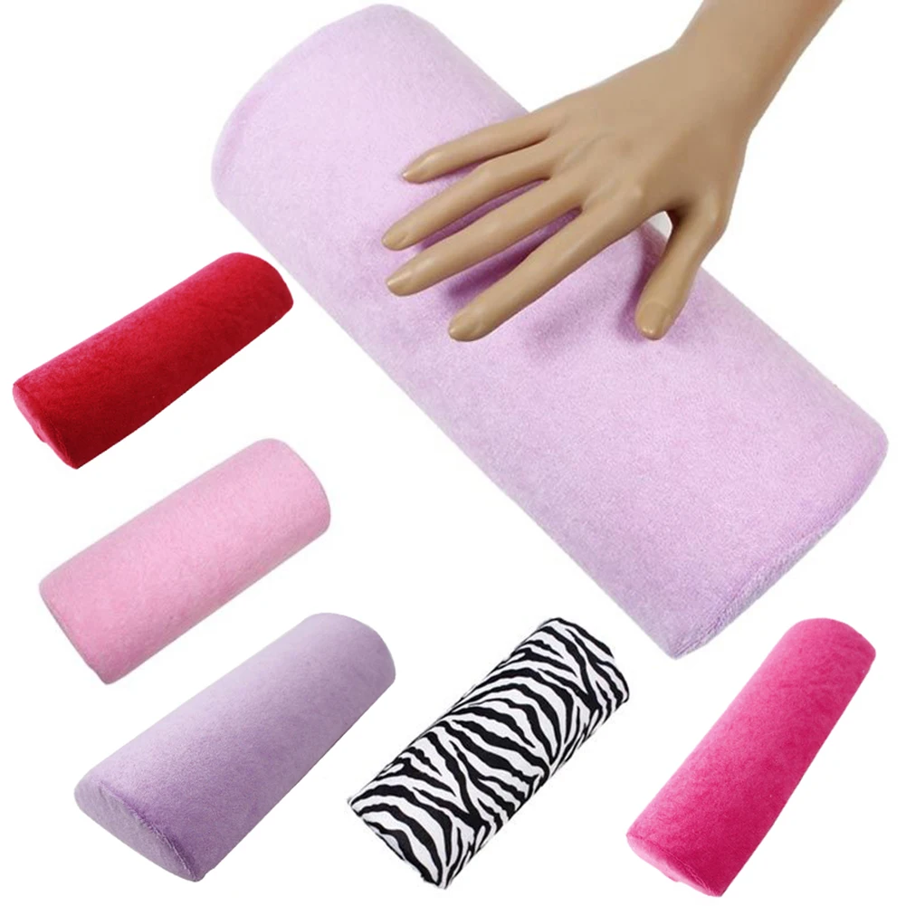 

Soft Cushion Rest Half Column Nail Art Design Manicure Salon Hand Pillow Holder