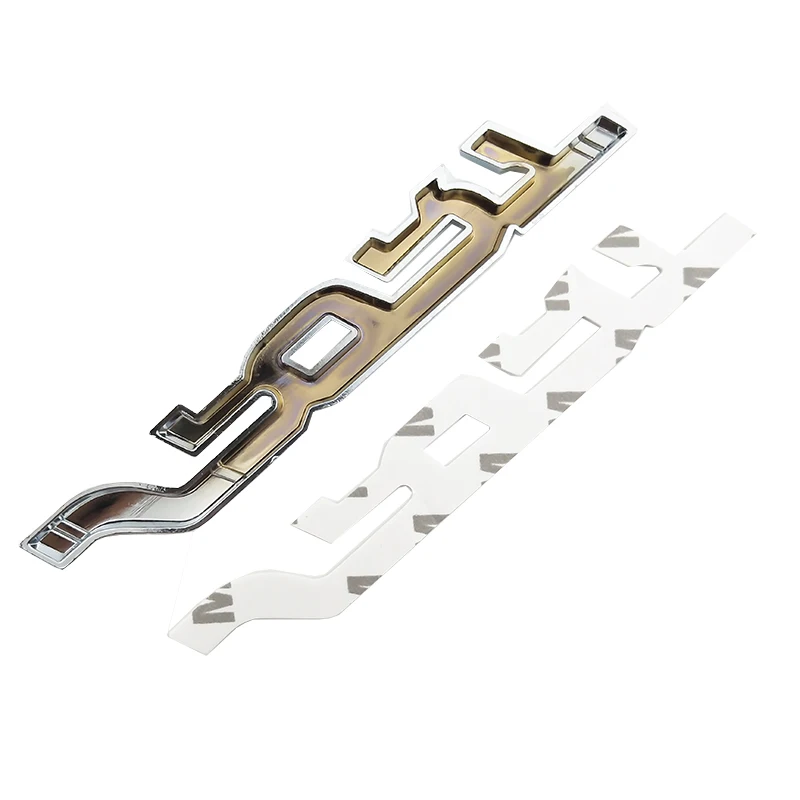 Metal 3D Chrome Silver / Black Auto Car Trunk Racing SPORT Word Letter Logo Emblem Badge Decal Sticker For Car Decoration