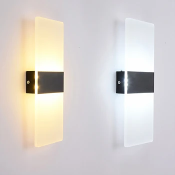 

LED wall lamps Piano keys Push Button Wall Light For Living Room Bathroom Bedroom Light Luminaire 85-265 V night light