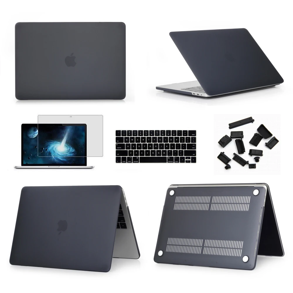 4 в 1 чехол для ноутбука Apple Macbook Pro Air Retina Touch Bar 11 12 13 15 16 дюймов|Сумки и чехлы