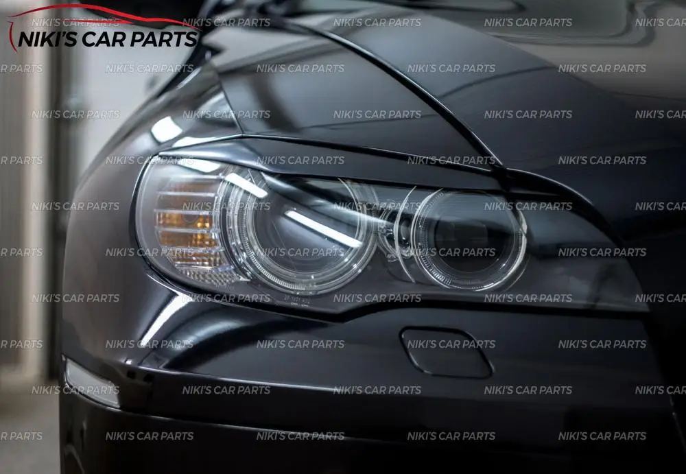 Накладка на передние фары для BMW X6 E71 2008 2014 накладка ресницы из АБС пластика
