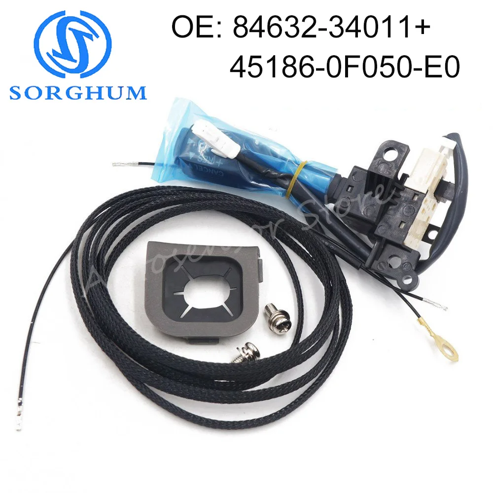 

45186-0F050-E0 +84632-34011 Steering Wheel Cruise Control Switch Cover For Toyota Lexus Handle Cover Wire and Screws
