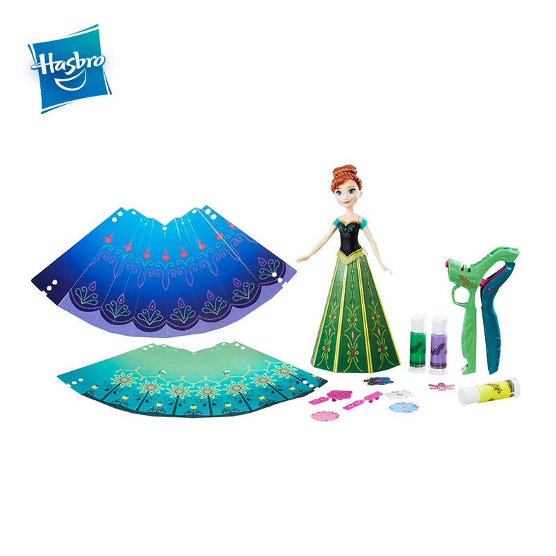Hasbro Disney Frozen Anna&Elsa Frozen's Design A Skirt Kit 3D lines Beauty Rotate Toy Dolls Clothes Christmas Gifts For Girls Hasbro Disney Frozen Anna&Elsa Frozen's Design A Skirt Kit 3D lines Beauty Rotate Toy Dolls Clothes Christmas Gifts For Girls