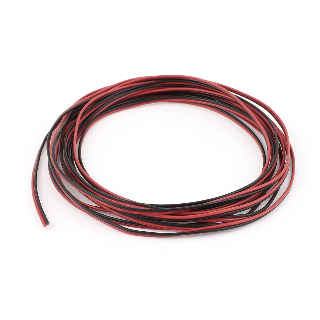 Лучший Uxcell 5 м 22awg 0.3mm2 красные, черные двухъядерный кабель Провода для авто Динамик светодиодные фонари