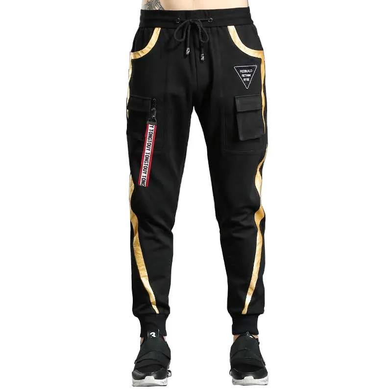 

Spring Autumn Fashion Hip Hop Joggers with Pocket Men Casual Sweatpants Slim Fit Cargo Pants High Quality Trousers Male Clothing