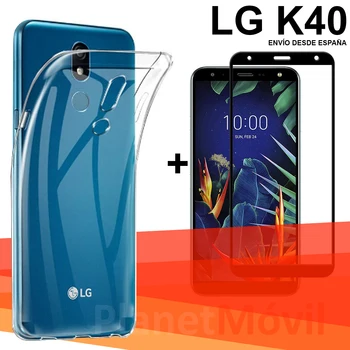 

Pack compatible with LG K40 clear tpu case + full tempered glass full glue 3D FROM SPAIN