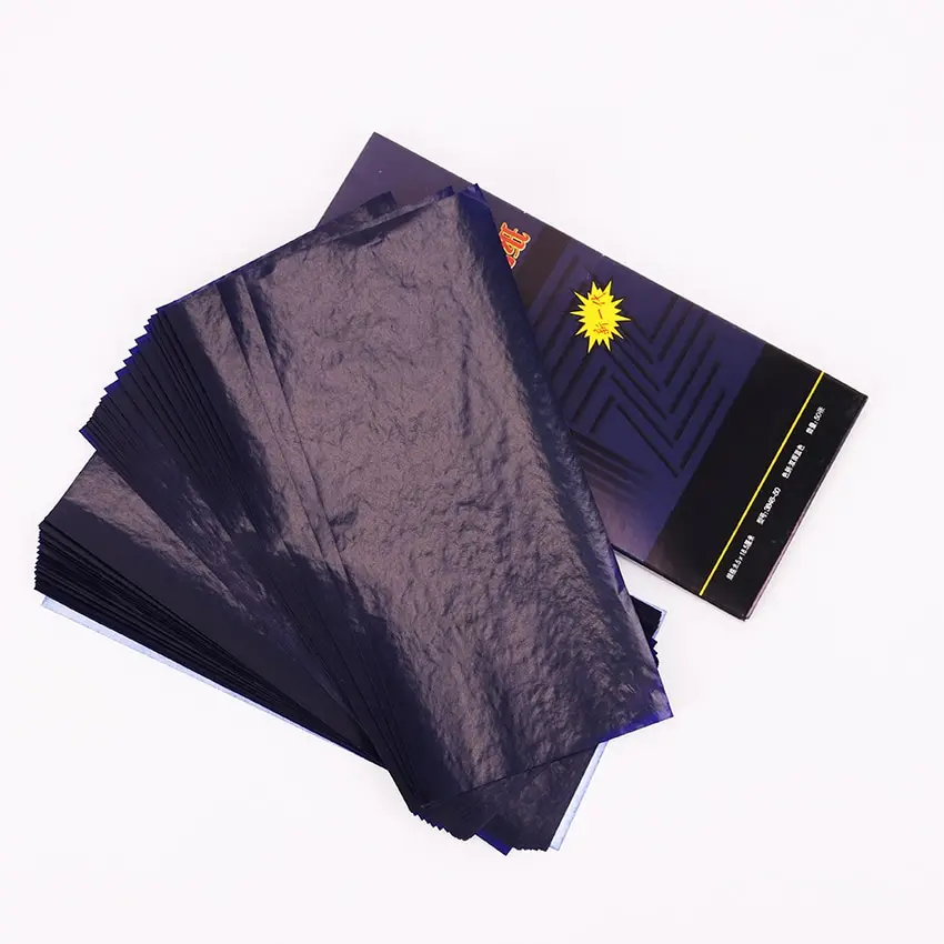 4_50PCS-Blue-Double-Sided-Carbon-Paper-48K-Thin-Type-Stationery-Paper-Finance-Office-Supplies