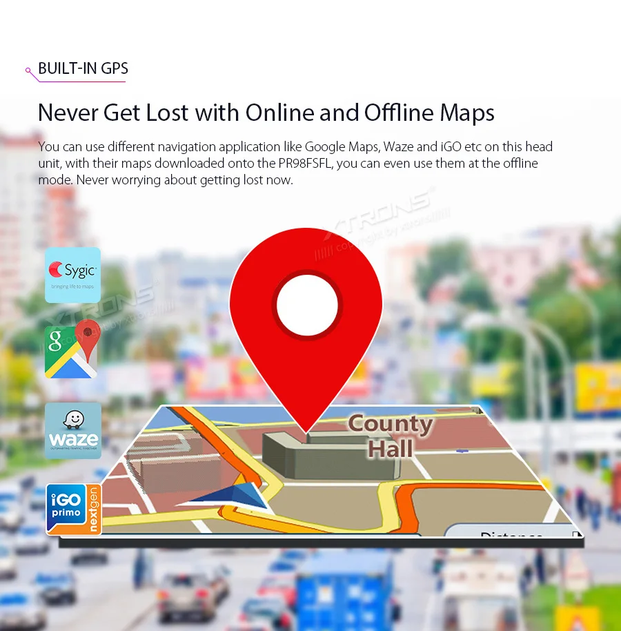 Discount XTRONS 9" Android 8.1 Octa Core 2GB RAM 32GB ROM Car Multimedia Player GPS navigation for Ford focus 2012-2017 TPMS DAB No DVD 4