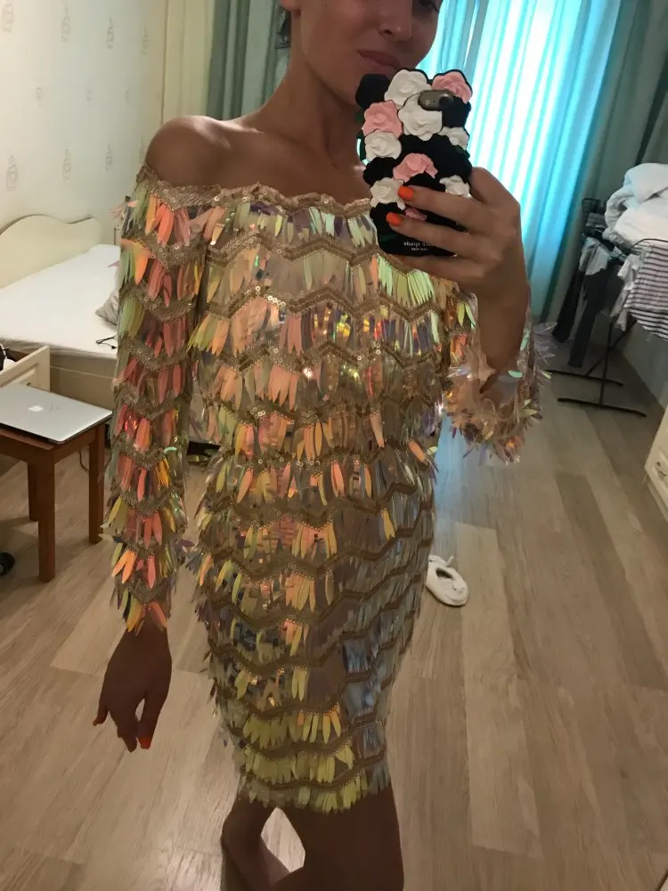 'Start The Show' Festival Sequin Dress photo review