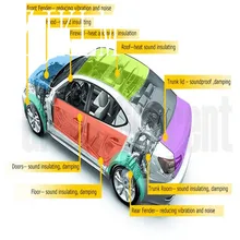 Автомобильный внедорожный пол, капот, звукоизолирующий-5 мм, шумоизоляция+ 2 мм, звукоизоляционный лист
