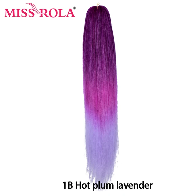 Miss Rola Synthetic Wholesale Bulk 5 Pieces 24 Inch 100g Stretched Jumbo Braiding Hair Kanekalon Pink Twist Braid Hair Extension #33