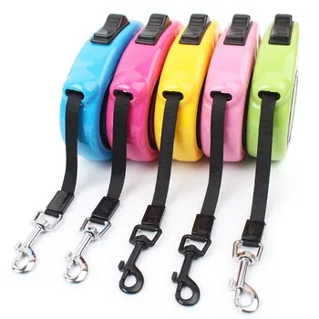 

3M/5M Dog Leash Automatic Retractable Dogs Walking Lead Leash Dogs Cat Lead Extending Traction Rope For Small Medium Dog 35D