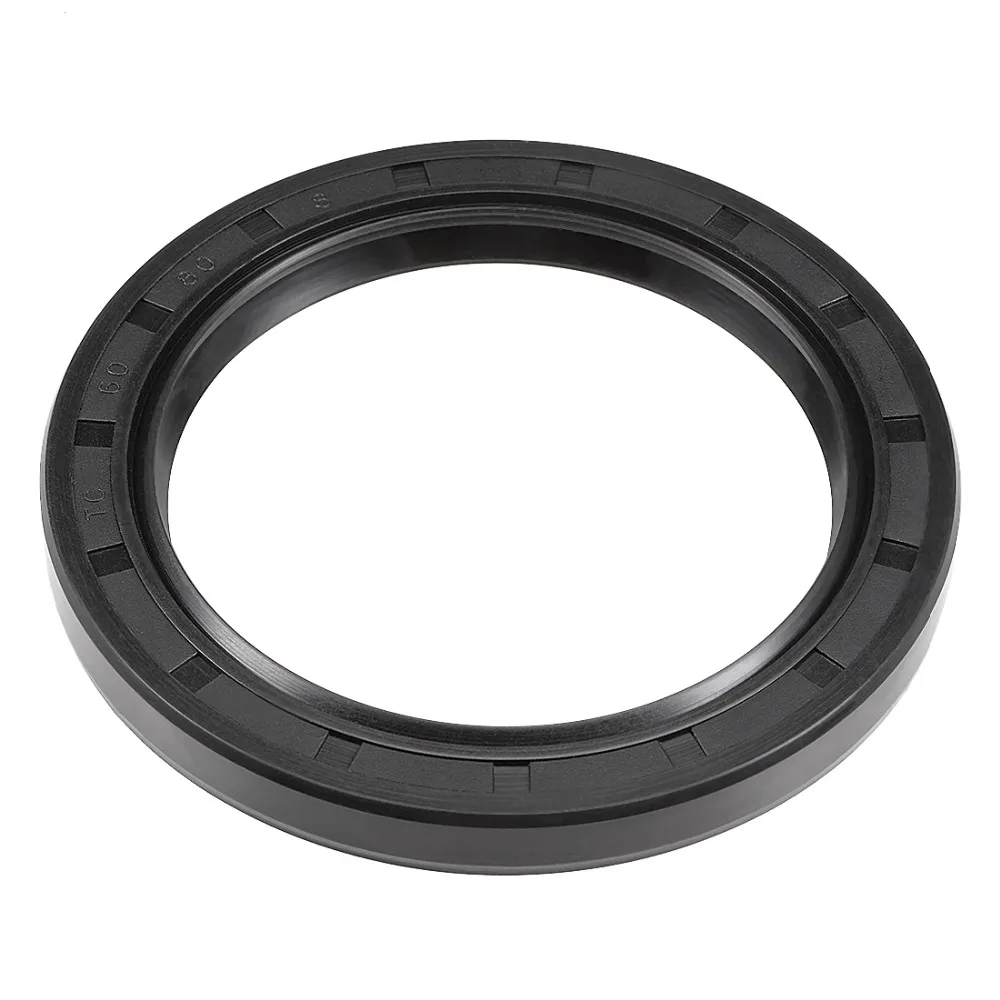 uxcell Oil Seal TC 25mm x 47mm x 10mm Nitrile Rubber Cover Double Lip with Spring for Automotive Axle Shaft Black Pack of 1 
