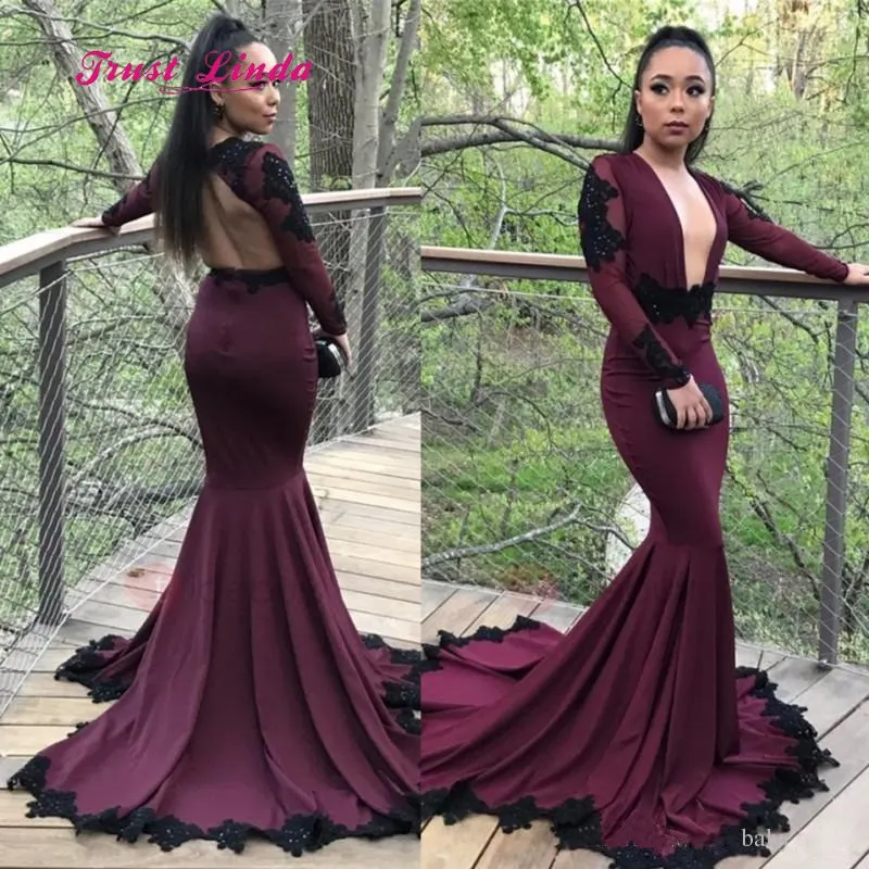 burgundy prom dresses 2019