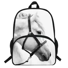 16-Inch Popular Animal Bags Children School Bags Zebra Backpack For Kids Girls Horse Print Backpacks For Boys Animal Backpack 16 inch children animal bag dinosaur backpacks for school boys girls printed tyrannosaurus backpack for kids students