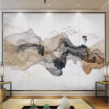 

Artistic concept ink background wall decoration painting custom high-end mural factory wholesale wallpaper mural photo wall