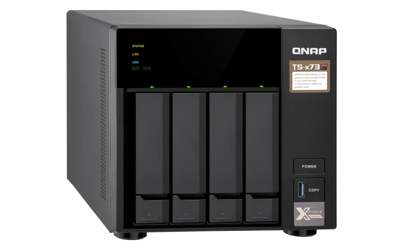 QNAP TS 473 HDD SSD Serial ATA III 2 5/3 5 " 0 1 6 10 JBOD FAT32 HFS + NTFS exFAT ext3 ext4 ГГц|Сетевые хранилища| |