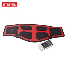 BYRIVER EMS Электрический тонкий пояс ПИХТА Отопление талии живота здоровье терапия массажер пульс, мышца акупунктурный стимулятор стимуляция