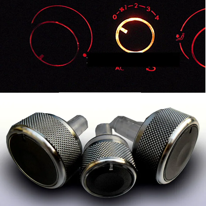 

ACCESSORIES 3PC/LOT FIT FOR SKODA SUPERB OCTAVIA MK1 SWITCH KNOB KNOBS HEATER CLIMATE CONTROL BUTTONS DIALS FRAME RING A/C AIR