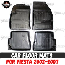 Автомобильные коврики для чехол для Ford Fiesta 2002-2007 Резина 1 комплект/4 шт или 2 шт аксессуары защита ковра украшения