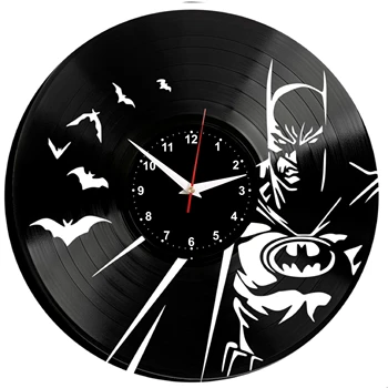 

Batman Wall Clock Vinyl Vinyl Record Retro Clock Handmade Vintage Gift Style Room Home Decorations Great Gift Clock