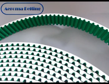 

PU Timing belt RPP14M-NET Paz Green top cover on the teeths