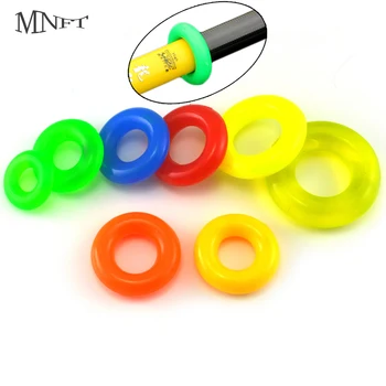 Многоцветный стопор для удочки MNFT, 6 шт./лот, резиновое кольцо O-образной формы, противоскользящая втулка для удочки
