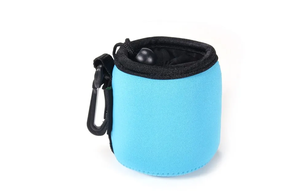 

1pcs Blue Soft Shockproof Protective Camera Lens Bag Pouch Cover for SONY Nikon Canon Fuji Olympus Blue LENS Bag