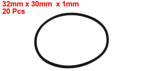 Uxcell 20 шт./партия толщина 1 мм промышленные резиновые уплотнительные кольца Id 24 25 26 27 28 30 - Цвет: F x20 1mmx30mmx32mm