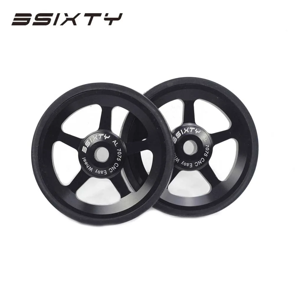 

2pcs Easy Wheels Easywheel & Bolts For Brompton 3SIXTY Folding Bike 63g