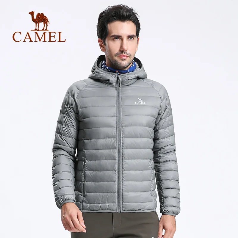 

CAMEL Casual White Duck Down Jacket Men Women Autumn Winter Warm Coat Ultralight Duck Down Jacket Male Female Windproof Parka