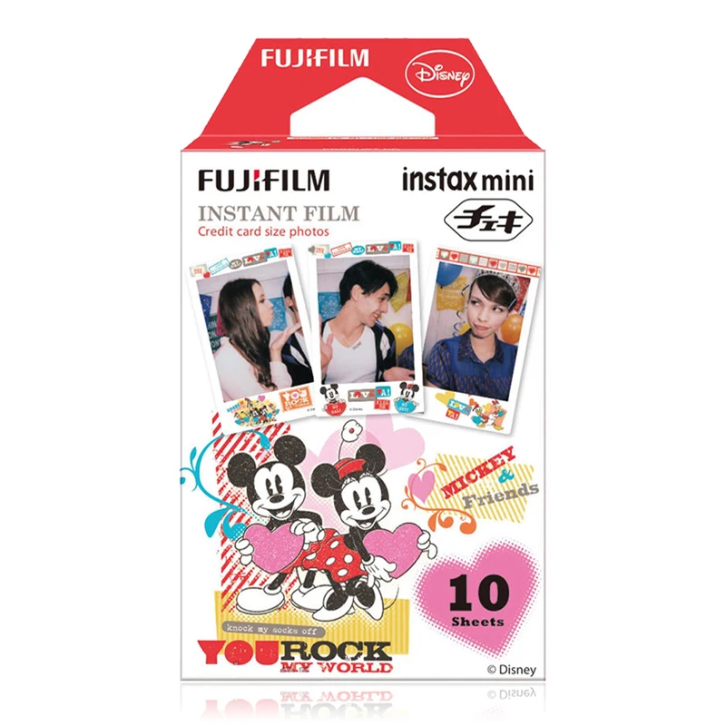 

Fujifilm Instax Mini Mickey & Friends Instant 10 Film for Fuji Mini 7s 8 8+ 9 25 50s 70 90 300 SP-1 2 Printer