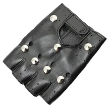 Нескользящие перчатки охотника кожаные перчатки без пальцев черные перчатки для вождения армейский страйкбол ручной работы перчатки CS стрельба из лука оборудование
