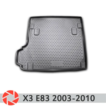 

For BMW X3 E83 2003-2010 trunk mat trunk floor rugs non slip polyurethane dirt protection interior trunk car styling