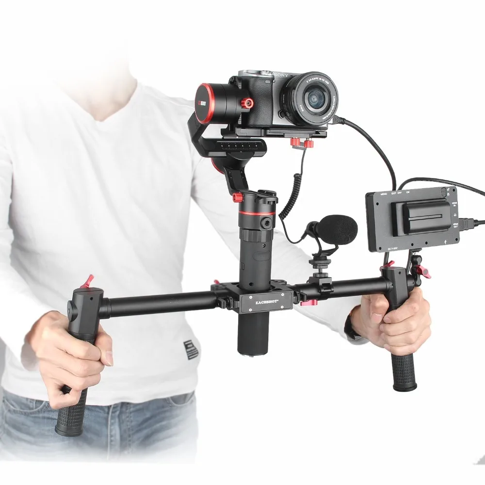 EACHSHOT u-образная ручка с универсальной двойной ручкой для Zhiyun Crane 2 Crane V2 Feiyu a1000 a2000 Gusen MOZA Air Aircross