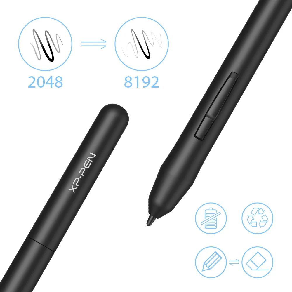 Comprar XP Pen Star 03 tableta digital dibujo gráfico tableta con pluma pasiva sin batería