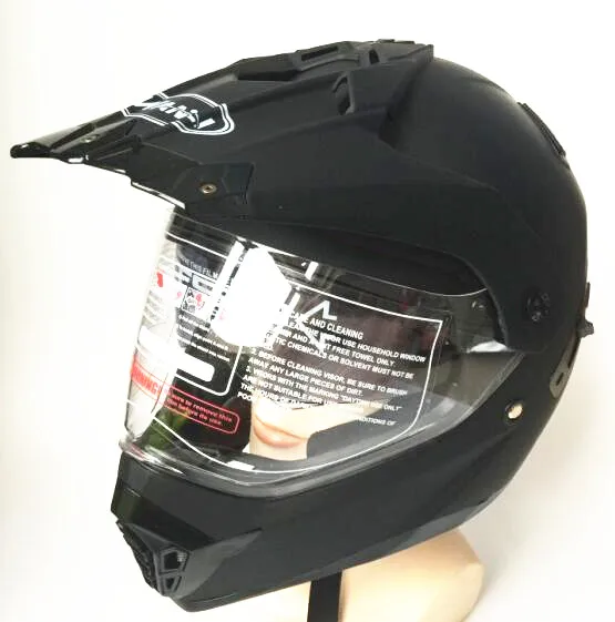 moto cicleta moto cross casco casque capacete moto rcycle шлем внедорожный moto cross mx шлем имеет двойные козырьки - Цвет: matte black