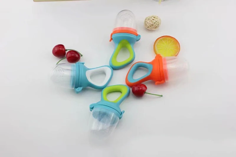 Baby Fruits And Vegetables Teether Infant Bite Bags Pacifier Reassure Chlidren Silicone Buckle Drinkers  (8)