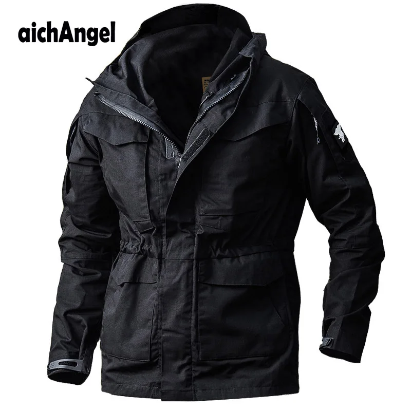 

Man Pilot Tactical Jackets Men Casual Waterproof Windbreaker Rip-stop Military Camouflage Jackets US Army Hoodie Field Coat