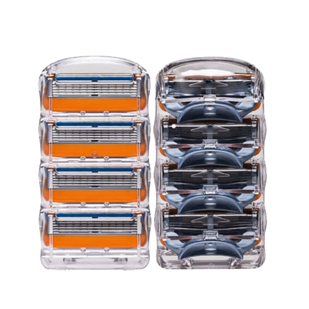 4pcs lot Face Shaving Manual 5 Layers Razor Blades For font b Men b font 5
