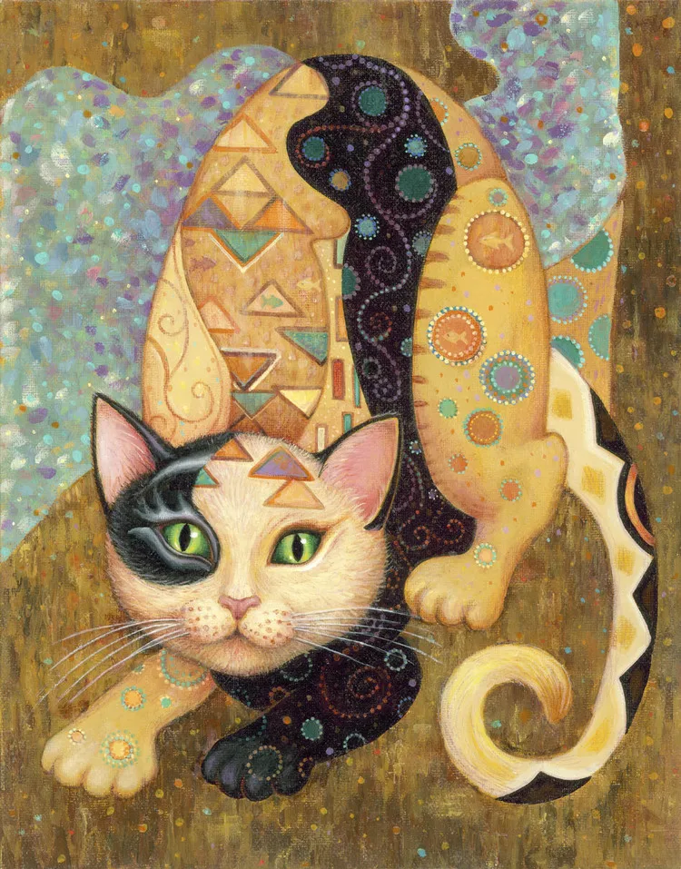 Kaufen Stickerei Gezählt Kreuz Stich Kits Hand Handwerk 14 ct DMC Farbe DIY Kunst Handgemachte Decor Decor Katze Sammlung 2