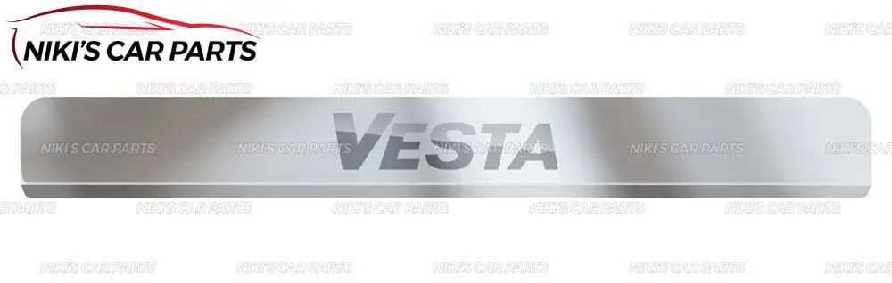 Накладка на пороги для Lada Vesta/Granta/Niva/X-Ray/Kalina/Largus отделка Аксессуары защита автомобиля Стайлинг украшения - Цвет: Vesta 4 pcs