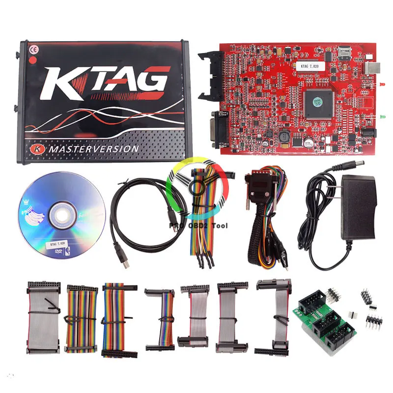 2019 новые V2.25 Ktag V2.23 красный pcb с 4 светодиодный ЭБУ чип Тюнинг без базовых ограничений K тег программатор системного блока управления