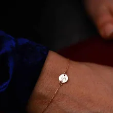 Лидер продаж, простой Регулируемый золотой цвет, модный A-Z браслет с буквами для женщин, мужчин, девушек, браслет на ногу, подарочные браслеты, Mujer