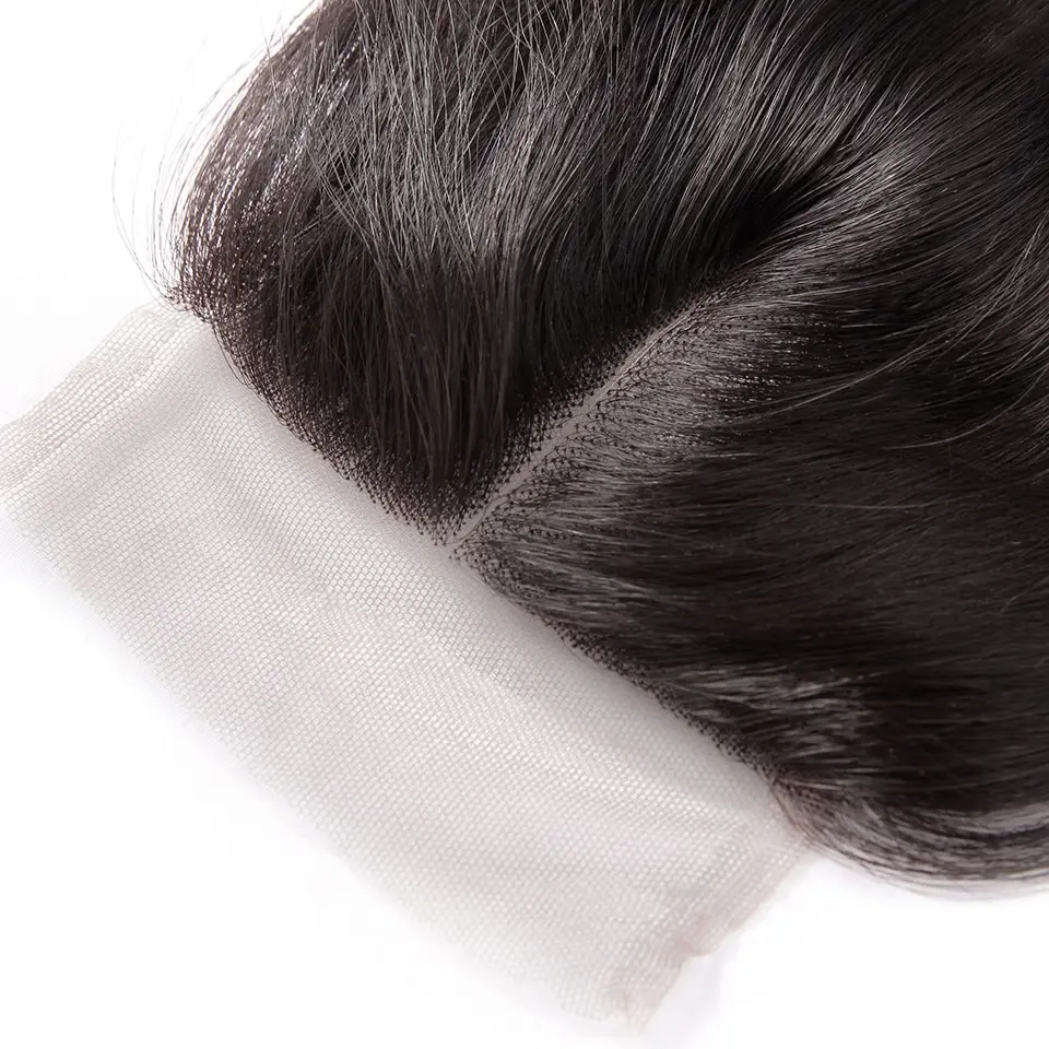 Пром Королева Дешевые Топ кружево синтетическое закрытие волос 4x4 натуральные волосы средства ухода за кожей волна отбеленные узлы с